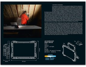 LED panel 50W 4000lm 4000K LEDVANCE WORKLIGHT reflektor