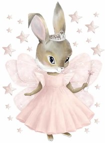 Gario Detská nálepka na stenu Pastel bunnies - zajačik víla Rozmery: XL