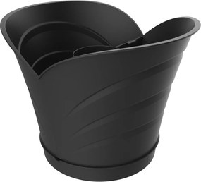 BAMA Kvetináč TULIPANO, set 4ks, antracit