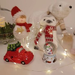 DECOLED Keramické auto, 9,5 x 5,7 x 6,2 cm, teplá biela, 2XLR44