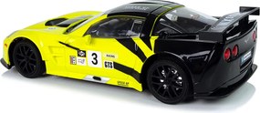 LEAN Toys Závodné športové auto R/C 1:18 Corvette C6.R Yellow 2.4 G Lights