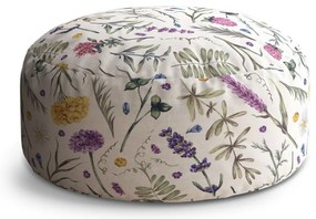 Taburet Circle babičkina záhradka, farebná