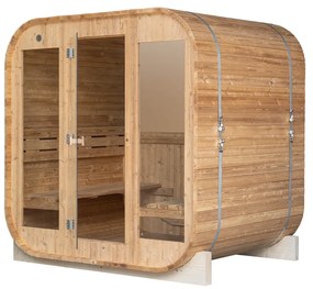 M-SPA - Záhradná sauna štvorec 180 cm x Ø 210 cm