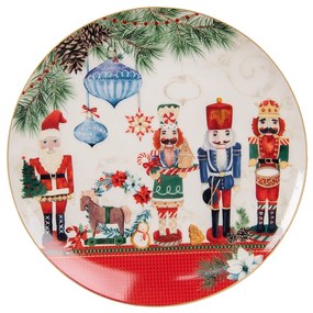 Dezertný porcelánový tanier s Luskáčikmi - Ø 21*2 cm