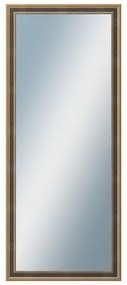 DANTIK - Zrkadlo v rámu, rozmer s rámom 50x120 cm z lišty TOOTH malá zlatá (3163)