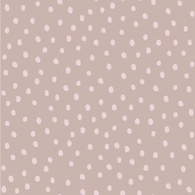 DEKORNIK 
Simple Irregular Dots Powder Pink Cappucino - Tapeta