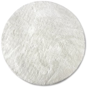 Hanse Home, Kusový koberec Myk 106112 White kruh, 200x200 (priemer) kruh, biela, obývacia izba