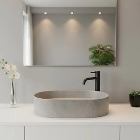 Rea Nadia, umývadlo na dosku 500x380x120 mm, imitácia kameňa - Kashmir, REA-U9241