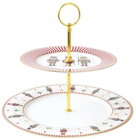 Etažérka s vianočným motívom Luskáčik