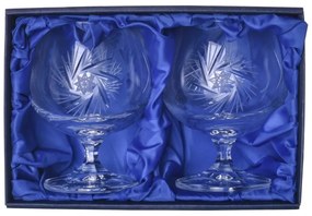 Onte Crystal Bohemia Crystal ručne brúsené poháre na brandy a koňak Veterník 250 ml 2KS