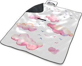 Sablio Plážová deka Ružové mraky: 200x140 cm