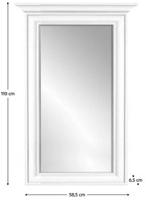 Zrkadlo KENTAK LUS50, alpská biela