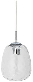 Závesné svietidlo v striebornej farbe so skleneným tienidlom ø 20 cm Baele – Bloomingville