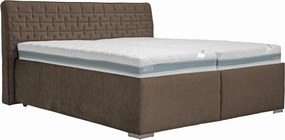 Posteľ Rita 180x200 cm, hnedá látka