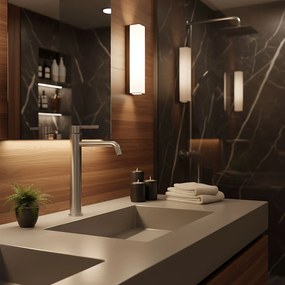 Rea Foster, vysoká umývadlová batéria h-285, brúsená oceľ, REA-B6324