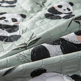 Prehoz na posteľ PANDA RELAX zelený Rozmer: 220 x 240 cm