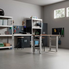 Pracovný stôl s panelom na náradie 150x150x60 cm