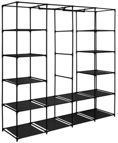 Šatníková skriňa OLENA čierna