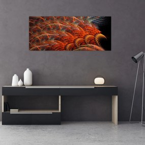 Obraz - Abstraktná imitácia peria (120x50 cm)