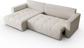 ROHOVÁ SEDAČKA SHARLOTTE 261 x 143 cm KRÉMOVÁ