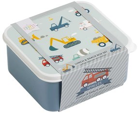 A Little Lovely Company - súprava štyroch desiatových škatuliek - vozidlá