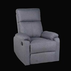 LuxuryForm DESIGN Televízne kreslo CARLOS s polohovaním - šedé