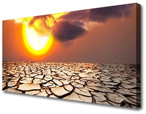 Obraz Canvas Slnko púšť krajina 100x50 cm
