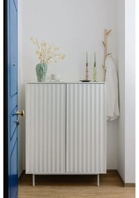 Biela vysoká komoda 97x130 cm Sierra - Teulat
