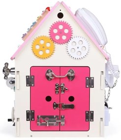 2Kids Toys - Activity board domček ružová