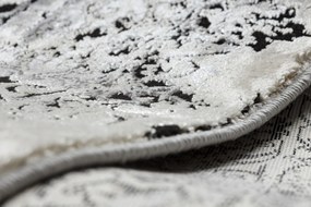 Moderný koberec VINCI 1407 Rozeta vintage - Štrukturálny farba slonoviny / sivá Veľkosť: 140x190 cm