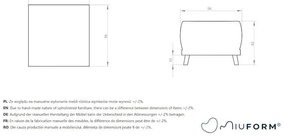 Svetlomodrá podnožka Miuform Dazzling Daisy