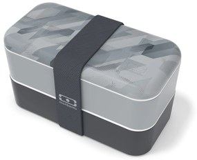 monbento Desiatový box Monbento Original Graphic Grey 1 l