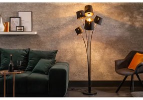 Stojaca lampa 40038 Levels 178cm Čierna - Zlatá  - Komfort-nábytok