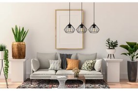 Luster na lanku CEED 3xE27/60W/230V čierna