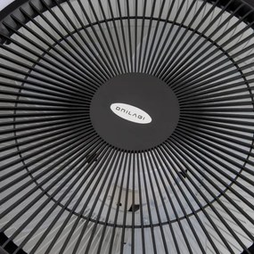 Brilagi - LED Stmievateľné svietidlo s ventilátorom AURA LED/38W/230V čierna + DO