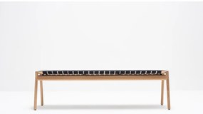 Čierna/v prírodnej farbe lavica Klupa - Gazzda