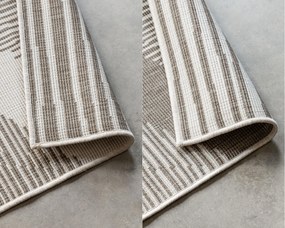 Kusový koberec Gemini 106016 Linen z kolekcie Elle – na von aj na doma, 120x170, béžová, chodba / predsieň, ELLE Decoration