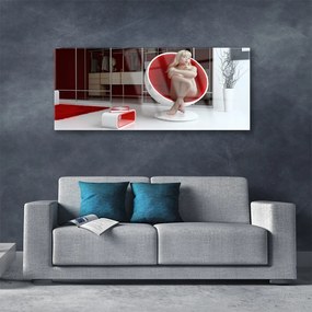 Obraz na akrylátovom skle Izba nahá žena 125x50 cm