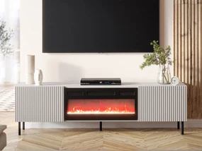 Tv skrinka/stolík s krbom Lasiewa 181 2D, Farby: kašmír