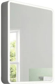Zrkadlová skrinka Focco 60 x 70 cm matná sivá LED IP 44