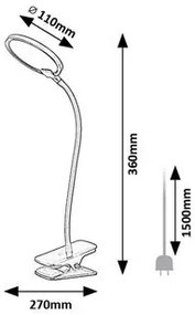 Rabalux MARCIN LED stolná lampa 74199
