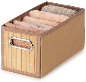 Bambusový úložný box v prírodnej farbe 15x31x15 cm – Compactor