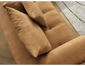 Ženilková rohová pohovka v horčicovej farbe (ľavý roh/do L) Whesley – Bobochic Paris