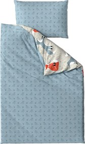 Krepové obliečky do postieľky Renforcé FOXIVA sivé Rozmer obliečky: 45 x 65 cm | 90 x 140 cm