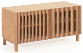 Skrinka na topánky v dekore duba s lavicou v prírodnej farbe Beyla – Kave Home