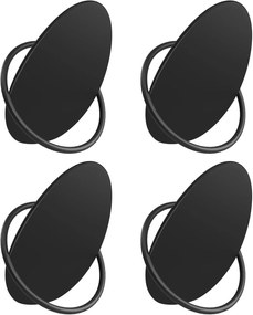Súprava 4 ks háčikov na oblečenie Ripple čierna