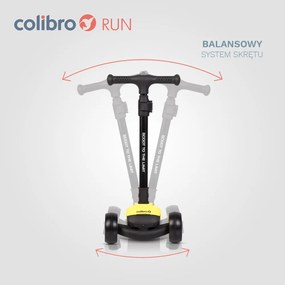 Detská kolobežka RUN žltá
