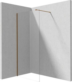 Deante Sprchová zastena Walk-in Prizma - KTJ C32P 120 cm, bronz kartáčovaná - bez vaničky