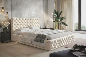 Dizajnová čalúnená manželská posteľ MAISON 140 x 200