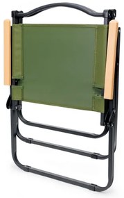 Skladacia kempingová stolička zelená